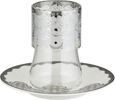 طقم سفرة بورسلان زجاج السيف غاليري، 61 قطعة، منقوش - ابيض شفاف product image 11