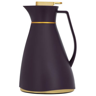 Glory Chiffon Glass Thermos, 1 liter, plastic outer shell - purple product image 2