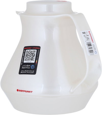 Rotpont thermos, 1 liter, glass inner container, plastic outer shell - white product image 3