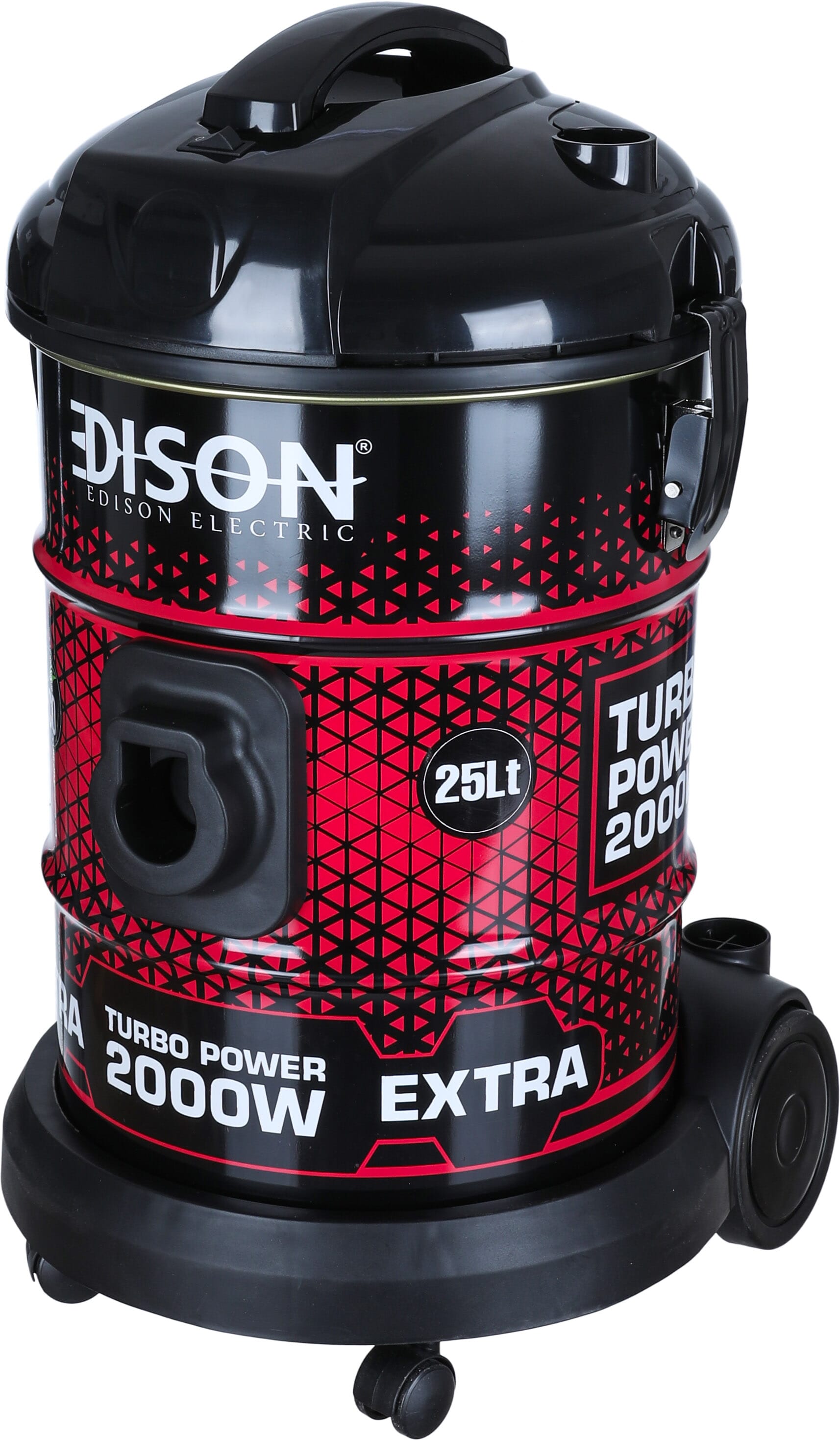 Edison Zl16-31H Turbo Barrel Vacuum Cleaner, 2000W, 25L - Black Red product image 2