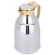 Al Saif Gallery Diriyah thermos, 1 liter, golden handle, thermal glass inner container, steel outer shell - silver product image 2