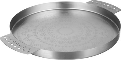 طوفرية ستانلس ستيل السيف غاليري، منقوش، 40x40x2.8 سم - فضي مطفي product image 2