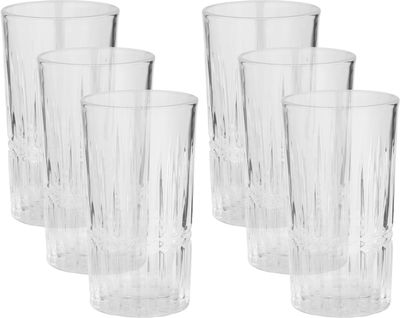 Al Saif Gallery glass cups set, 6 pieces - clear product image 1