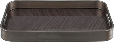Al Saif Gallery Wooden Tray Set, Rectangular, 2 Pieces - Silver Brown product image 3
