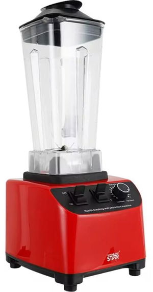 خلاط كهربائي ويننج ستار، 2 لتر، 800 واط، 6 شفرات، ST-5548 - احمر product image