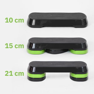 Kangaroo 115151568 Step Exercise Stair, 3 Levels, Adjustable, Non-Slip - Black Green product image 2