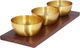 Al Saif Gallery Steel Yogurt Set, 33 x 21 cm, 4 Pieces, Wooden Tofir - Brown product image 3