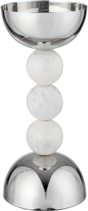 مبخرة ستانلس استيل السيف غاليري، 9.5x9.5x24 سم، قاعدة - فضي product image 2