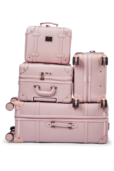 Limra LMA-7059 Artificial Leather Luggage Set, 4 Sizes, 4 Wheels, 360 Degree Rotating - Pink product image 2