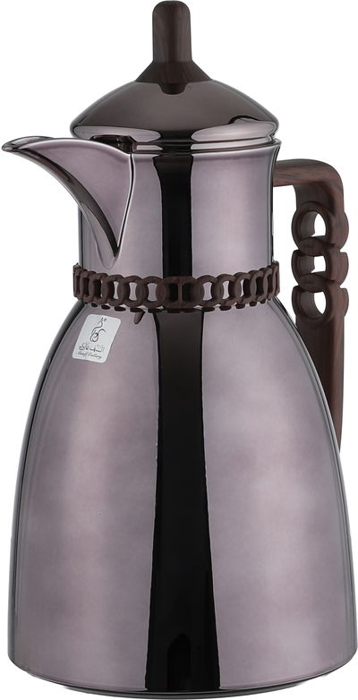 طقم ترامس بيان السيف غاليري، 0.7 / 1 لتر، 2 قطعة، حافظة داخلية زجاج حراري، يد خشبي- بني لامع product image 8