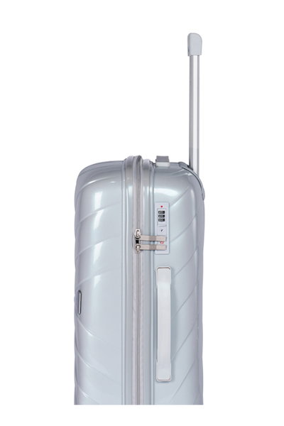 Limra LMA-1920 Polypropylene Luggage Set, 3 Sizes, 4 Wheels - Silver product image 4