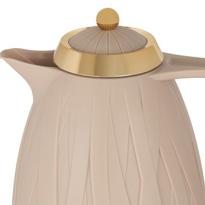 ترمس أكاسيا إفرست، 1 لتر، غطاء ذهبي، حافظة داخلية زجاج حراري - بني فاتح product image 3