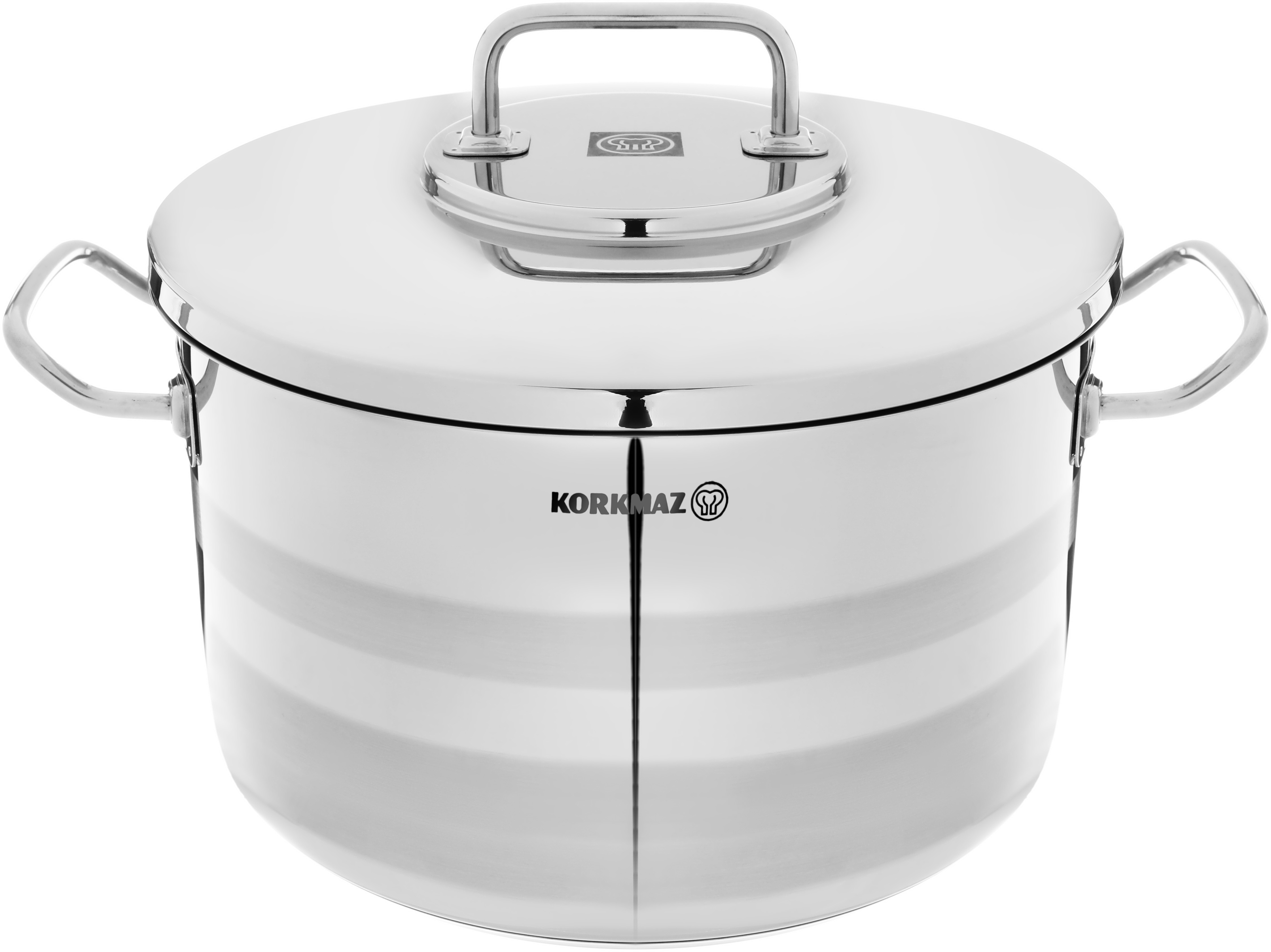 Korkmaz Steel Astra 2 Pot, 26 x 14 cm - Silver product image 1