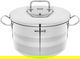 Korkmaz Steel Astra 2 Pot, 26 x 14 cm - Silver product image 1