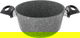 Falz granite cookware set with glass lid, 7 pieces, Turkish - grey product image 6