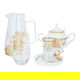 طقم سفرة بورسلان السيف غاليري، 61 قطعة - ابيض ذهبي product image 2