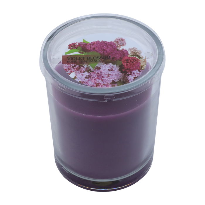 Al Saif Gallery Wax with plastic cup, cherry scent, 10x10x9 cm - Mauv product image 1