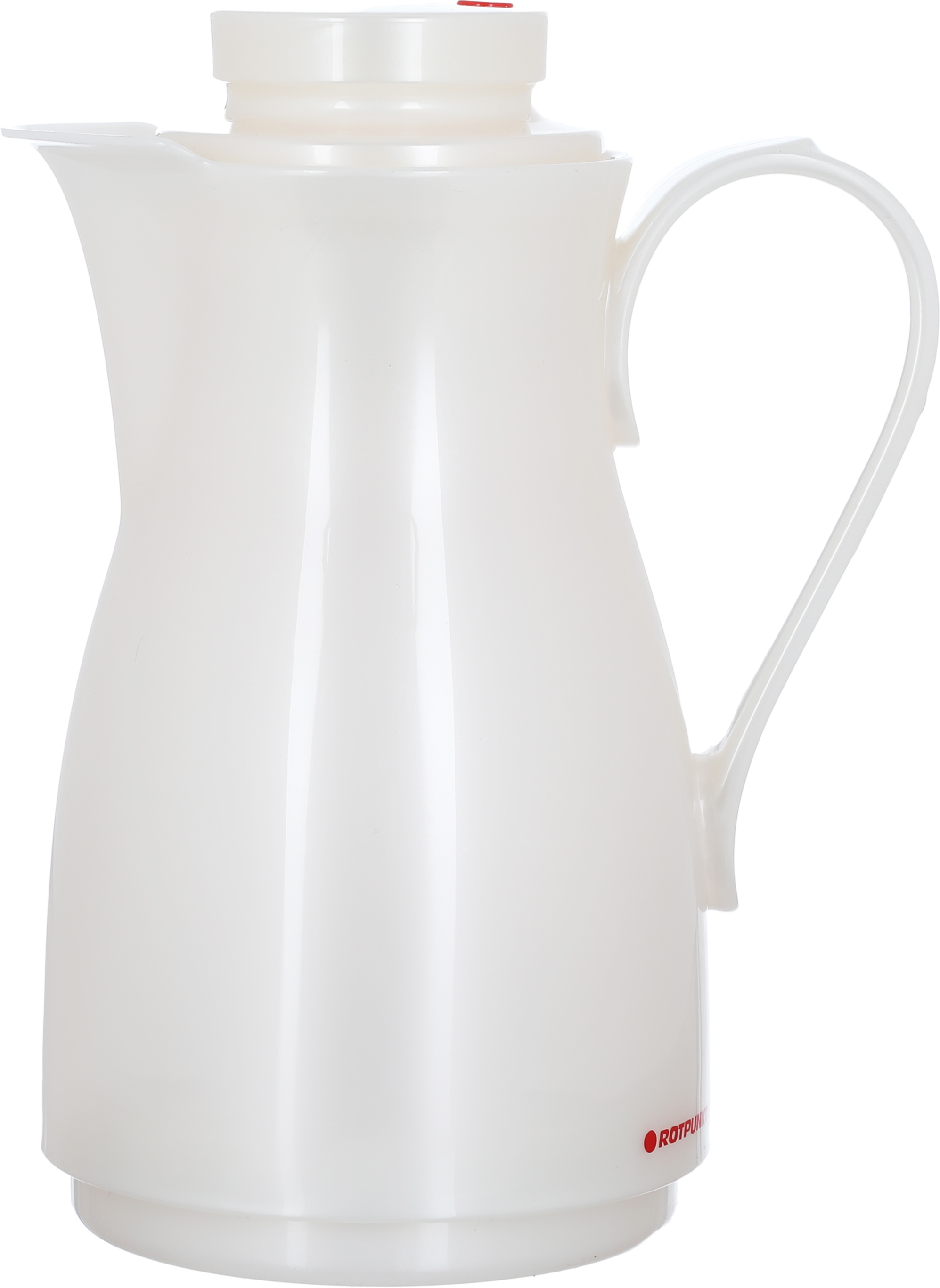 Rotpont thermos, 0.5 liters, glass inner container, plastic outer shell - white product image