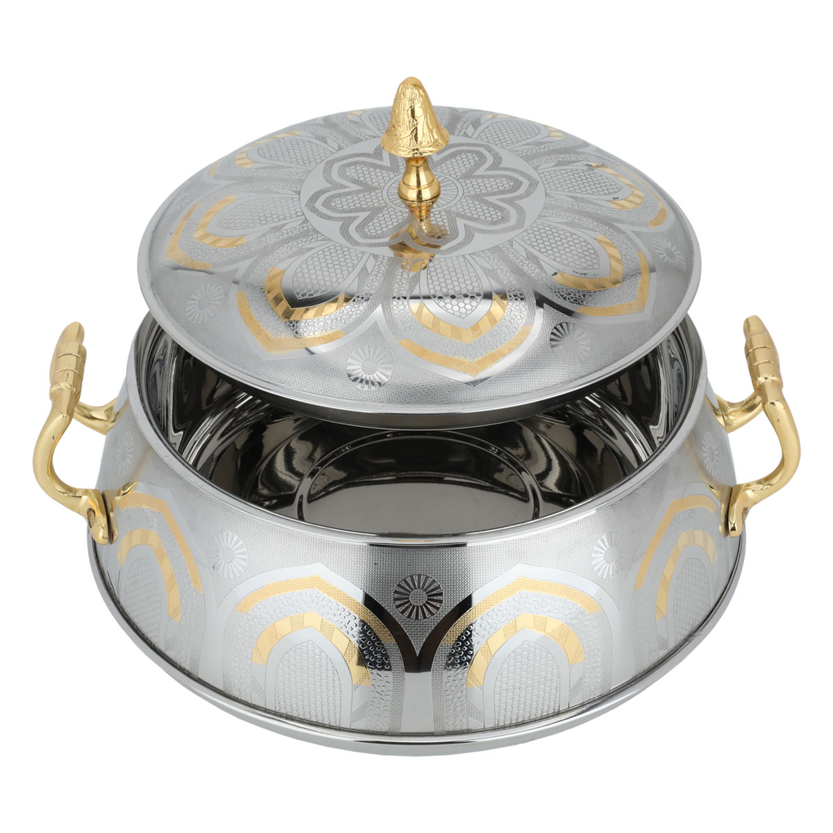 Al Saif Gallery Maglite Steel Food Container, 3 Liters - Gold product image 3