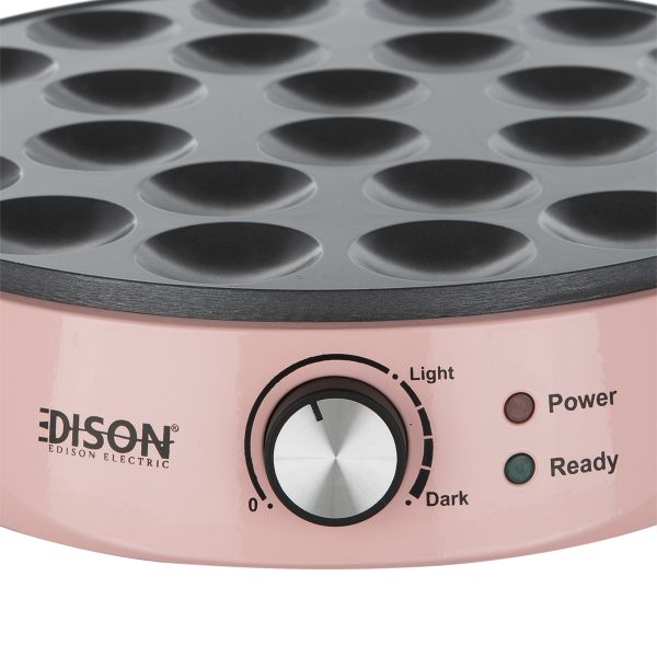 Edison JC-604PINK/24 Tefal Pancake Maker, 1000 Watt, 24 Eyes - Pink product image 4