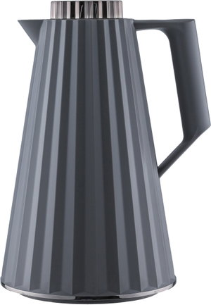 Elegance Figo Thermos, 1 liter, glass inner container, nickel lid - dark gray product image 2