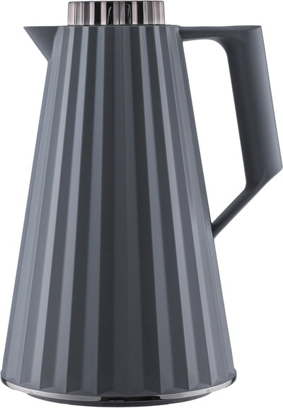 Elegance Figo Thermos, 1 liter, glass inner container, nickel lid - dark gray product image 2