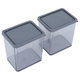 صندوق تخزين بلاستيك السيف غاليري، 2 قطعة - رمادي product image 2