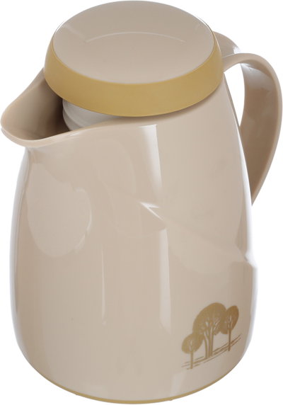 Helios thermos, 0.3 liters, tree pattern, thermal glass inner shell, plastic outer shell - beige product image 3