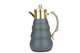 Al Saif Gallery thermos set, 1 liter, glass inner container, steel outer shell, two pieces - gray product image 2