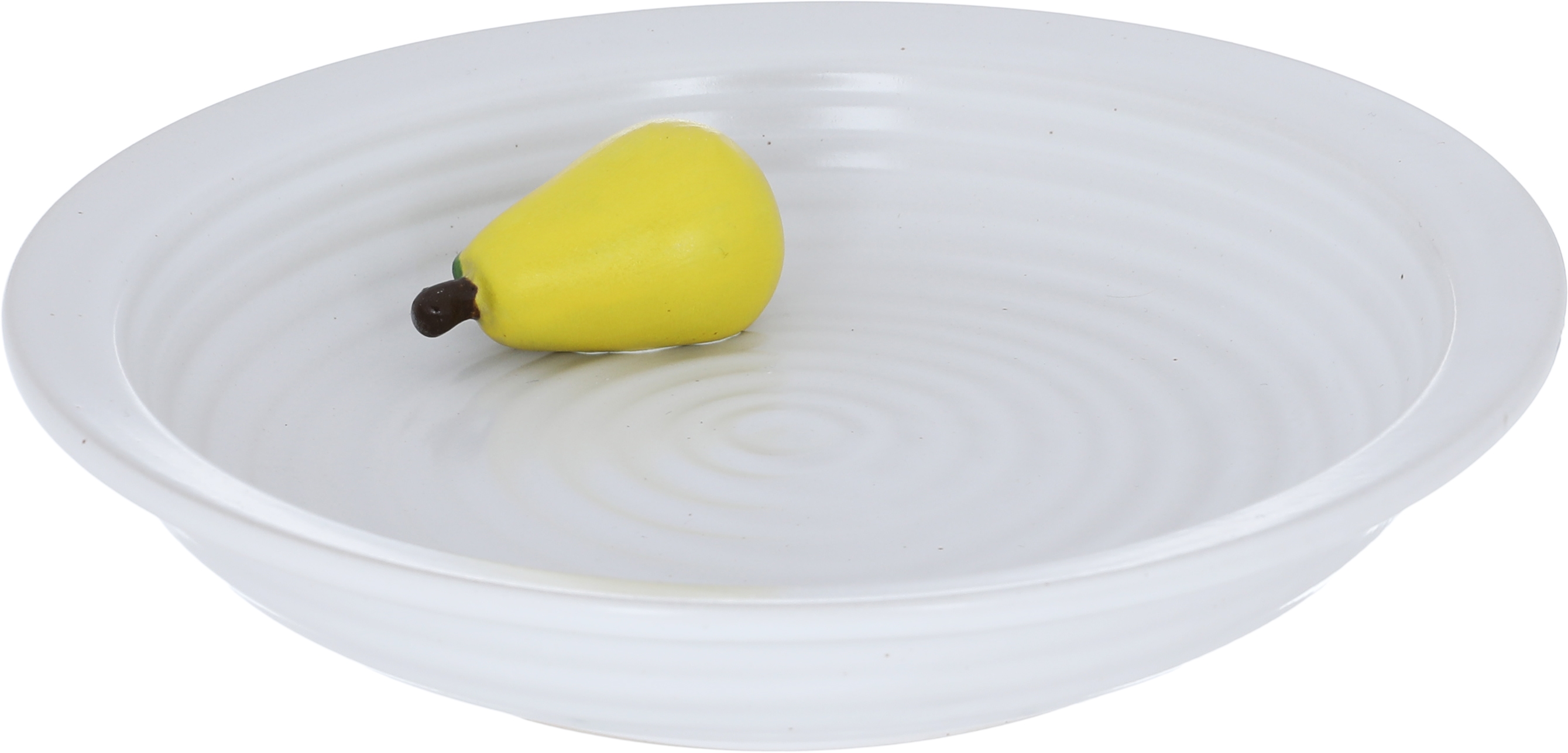 Al Saif Gallery Porcelain Soup Bowl, 19.2 x 19.2 x 4 cm, decorated with lemon - white product image