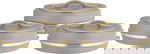 Al Saif Gallery Kanda 2, 3-Piece Case Set, Steel Inner Case, Oval - Cappuccino Gold product image 1