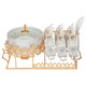 Al Saif Gallery porcelain soup set, 16 pieces, gold-white stand product image 1