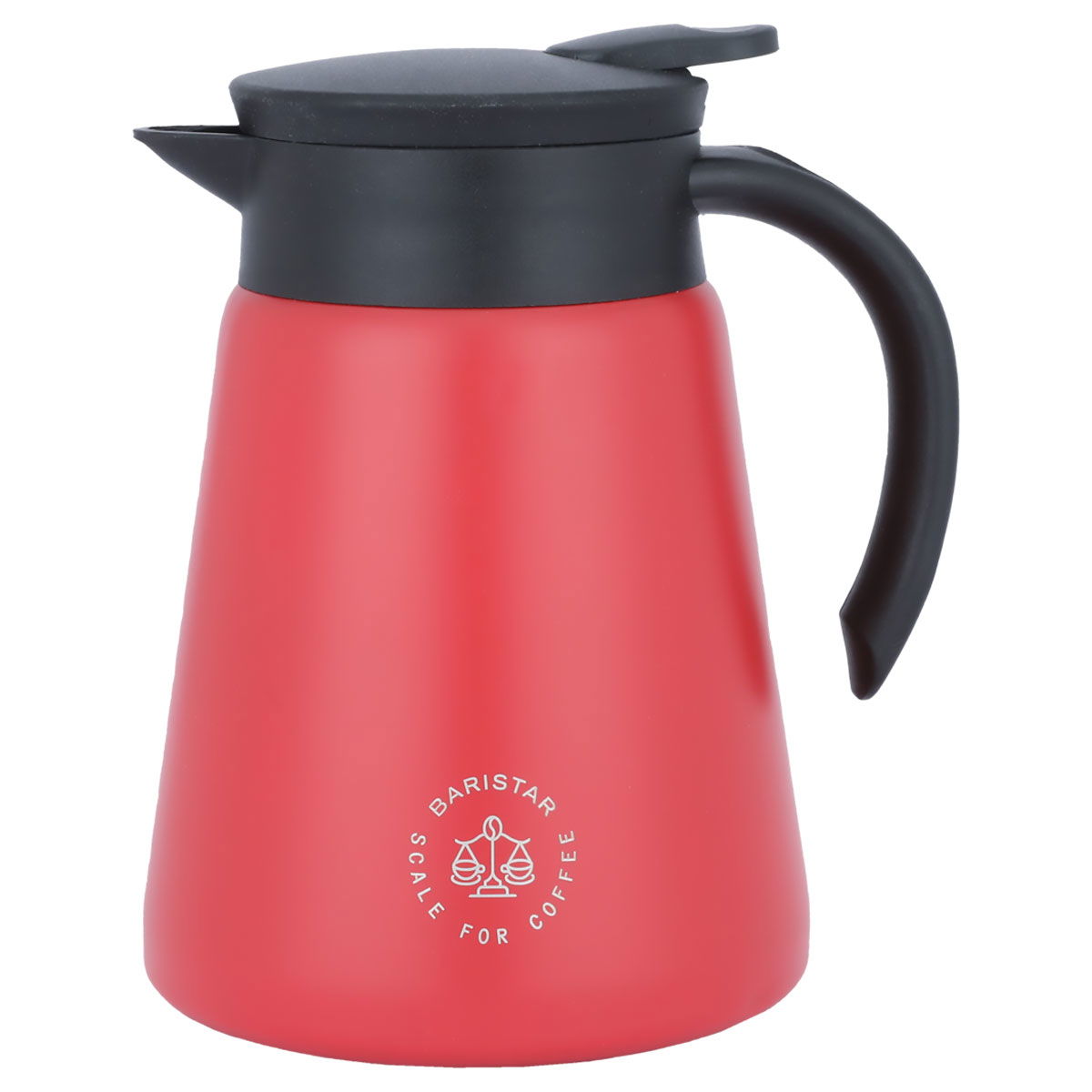 ترمس باريستار، 880 مل، ضغاط، حافظة داخلية استيل، هيكل خارجي استيل - أحمر product image 1
