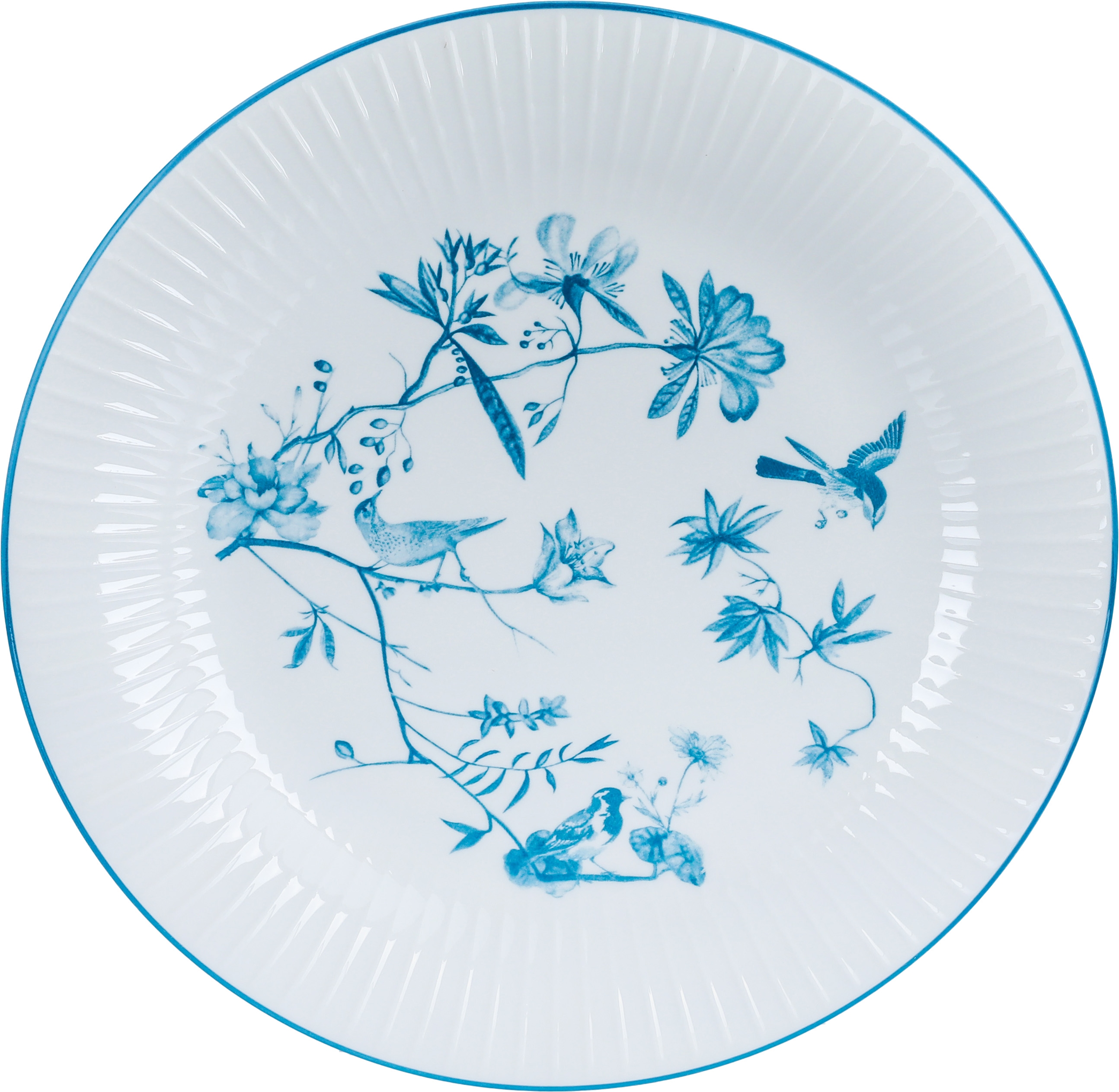 طقم سفرة بورسلان بنقش أزرق السيف غاليري، 24 قطعة - أبيض product image 2
