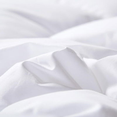 لباد جاردينيا مزدوج قطن الحبيب، سماكة 14 سم، حواف مطاط، 200×200 سم - ابيض product image 3