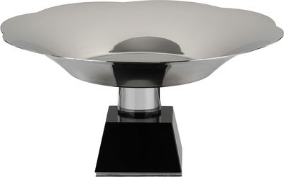 Al Saif Gallery Steel serving stand, 20x20x10 cm, base - black and silver product image 3