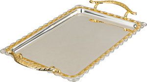 طقم طوفريات ستانلس ستيل السيف غاليري، 3 قطع، مقبض معدني - فضي ذهبي product image 2