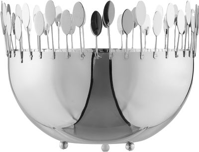 Al Saif Gallery Steel Dessert Plate, 20x20x17 cm - Silver product image 1