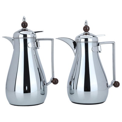 Al Saif Gallery Thermos set with Tofreya , 3 pieces, glass inner container, plastic outer shell - silver product image 3