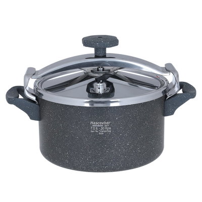 قدر ضغط جرانيت هاشفير، 7 لتر - رمادي غامق product image 3