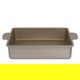 قالب كيك مجوف ألمنيوم روكي، 24×24×6.5 سم، مستطيل - ذهبي غامق product image 1