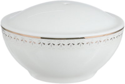 طقم تقديم سفرة بورسلان السيف غاليري، 166 قطعة - أبيض ذهبي product image 12