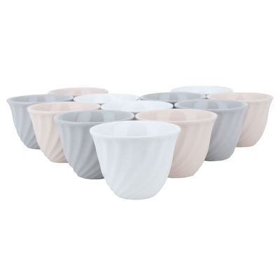 Al Saif Gallery porcelain coffee cups set, 12 pieces - multi-colored product image 1