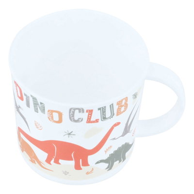 Al Saif Gallery porcelain mug, 250 ml, colorful dinosaur pattern - white product image 2