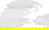 Alsaif Gallery Porcelain Dinner Set, 166 Pieces, Gold-White Rim product image 6