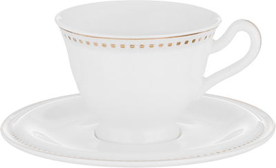 Alsaif Gallery Porcelain Dinner Set, 166 Pieces, Gold-White Rim product image 6