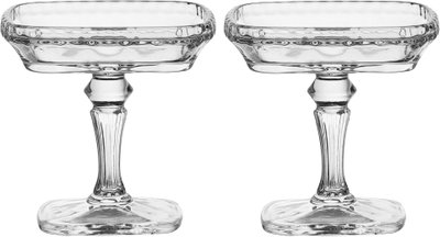 Glass Serving Stand, 9 cm, 2 Pieces - Clear product image 2