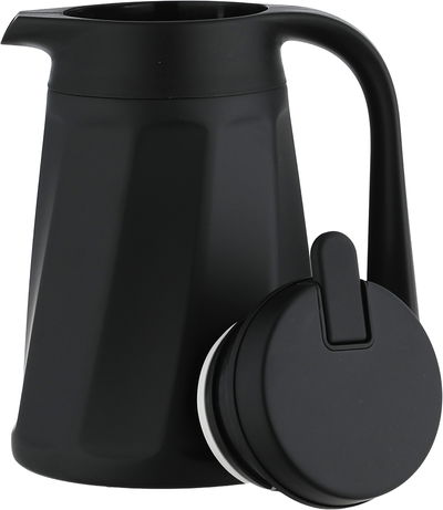 Al Saif Plus Tawfiq Thermos, 1 Liter, Glass Interior, Push-Button Lid - Black product image 4