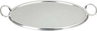Al Saif Gallery Steel Serving Tray, 51.5x37.5x1 cm - Silver product image 2