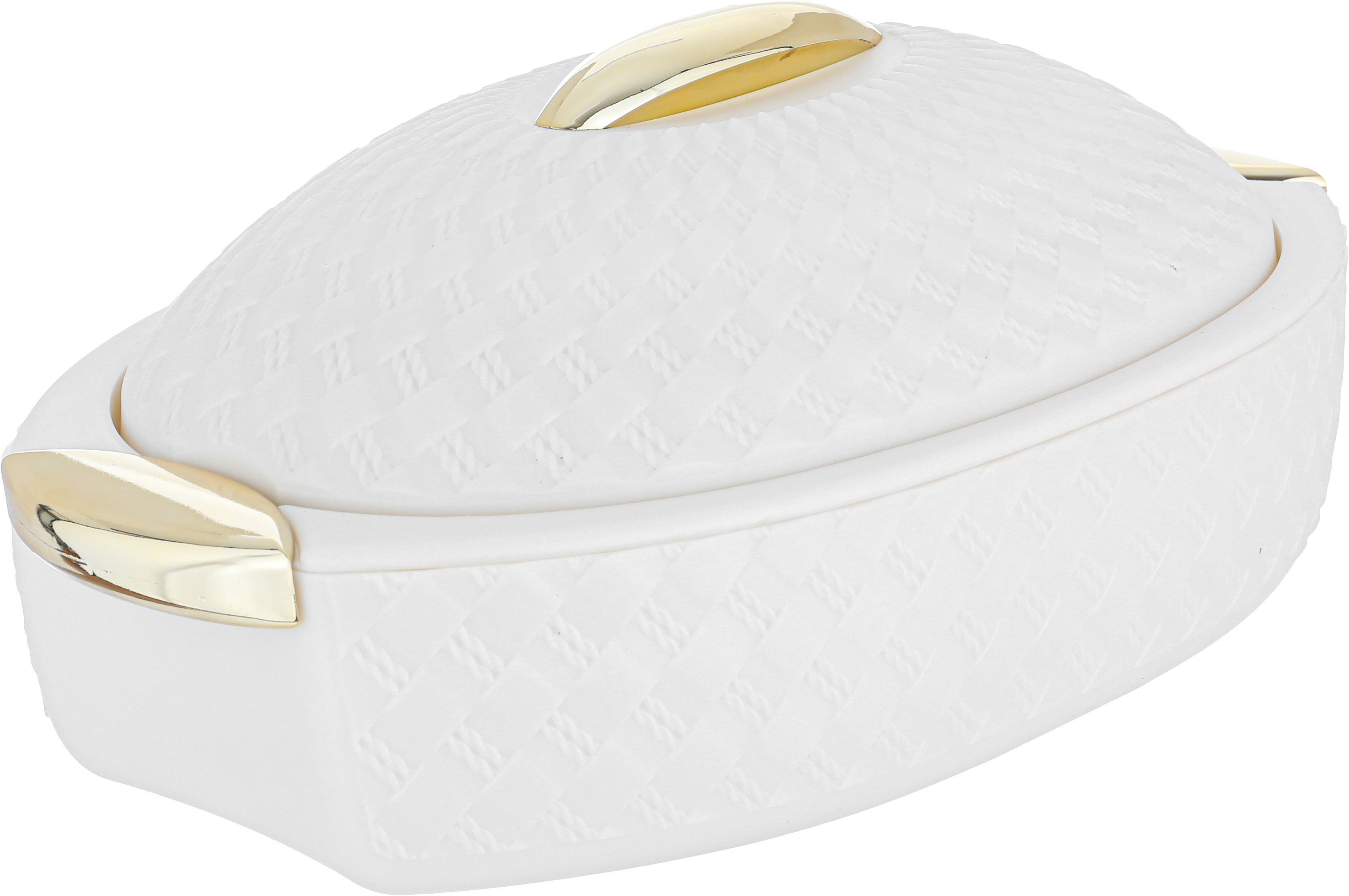 Saif Plus Plastic Food Container with Porcelain Plate, 38 x 26 x 14 cm, Medium - Beige product image 2